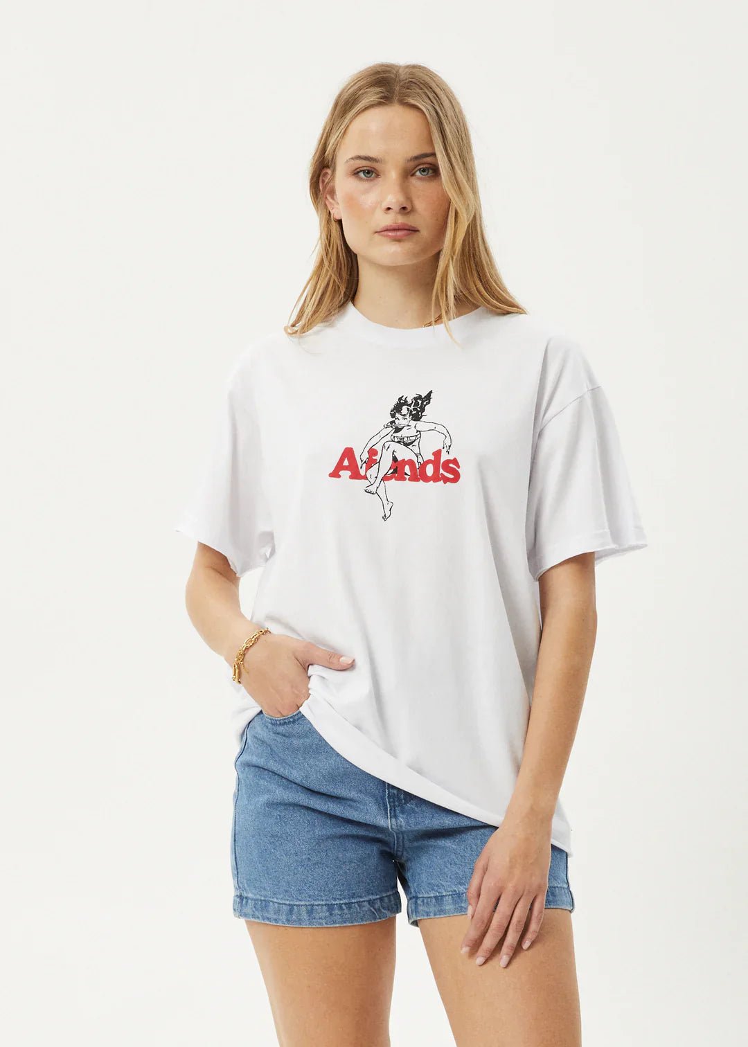 No Fury Recycled Oversized Tee - Afendsw244009 - wht - White - L