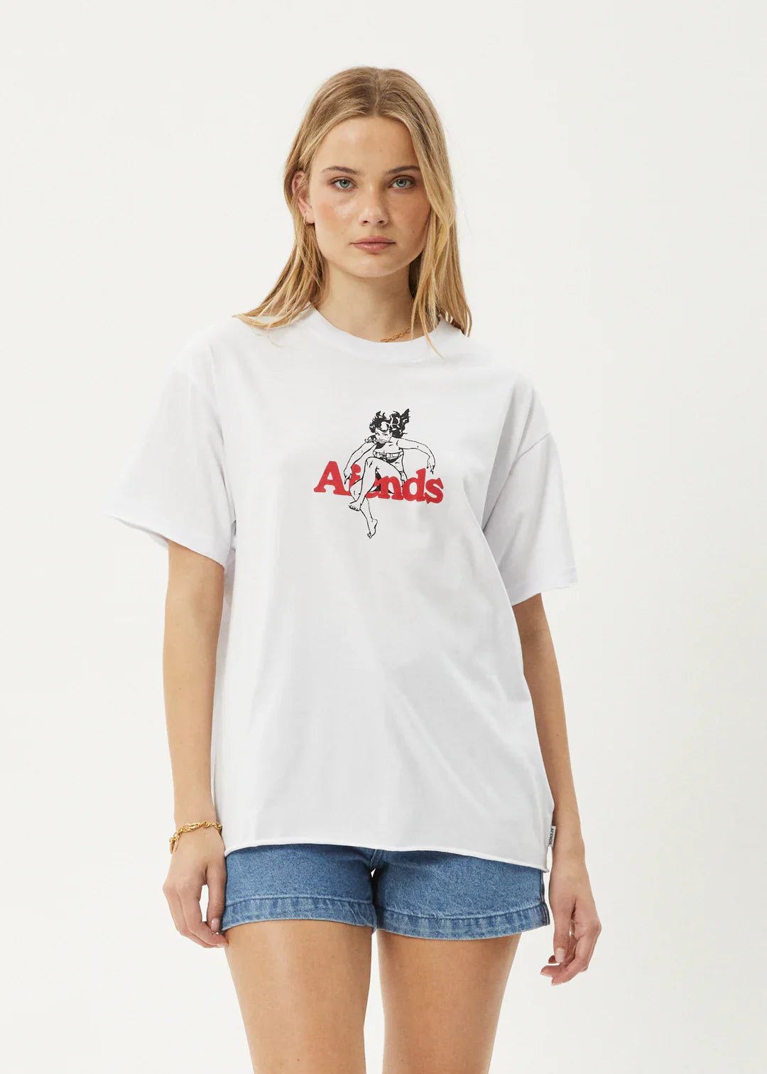 No Fury Recycled Oversized Tee - Afendsw244009 - wht - White - L
