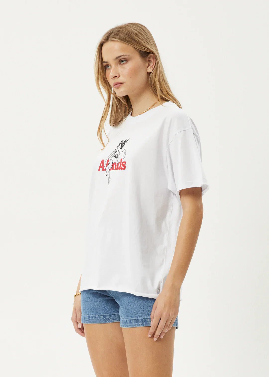 No Fury Recycled Oversized Tee - Afendsw244009 - wht - White - L
