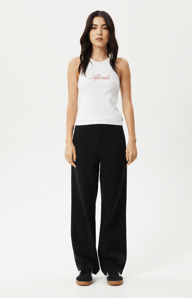 Notice Rib Singlet - AfendsW243081 - WHT - White - XS