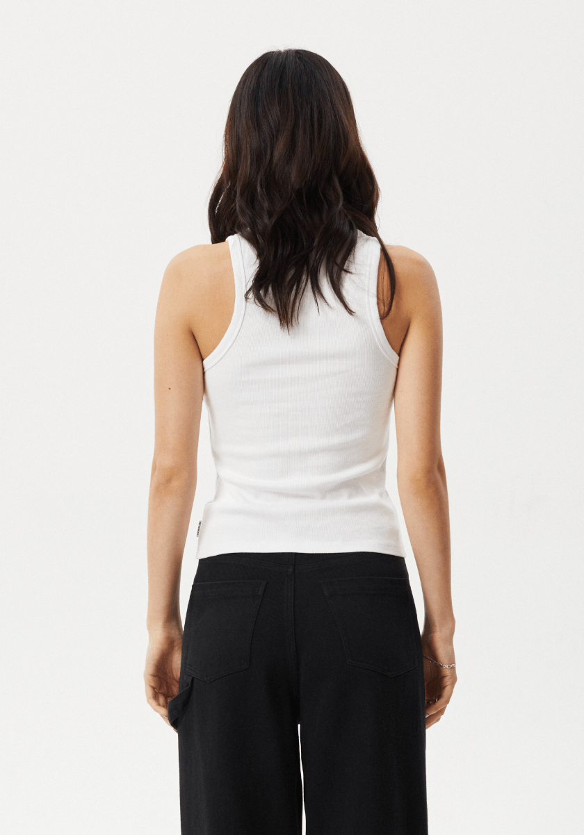 Notice Rib Singlet - AfendsW243081 - WHT - White - XS