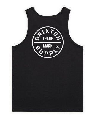 Oath Tank Top - Brixton2072BW - Black/White - L