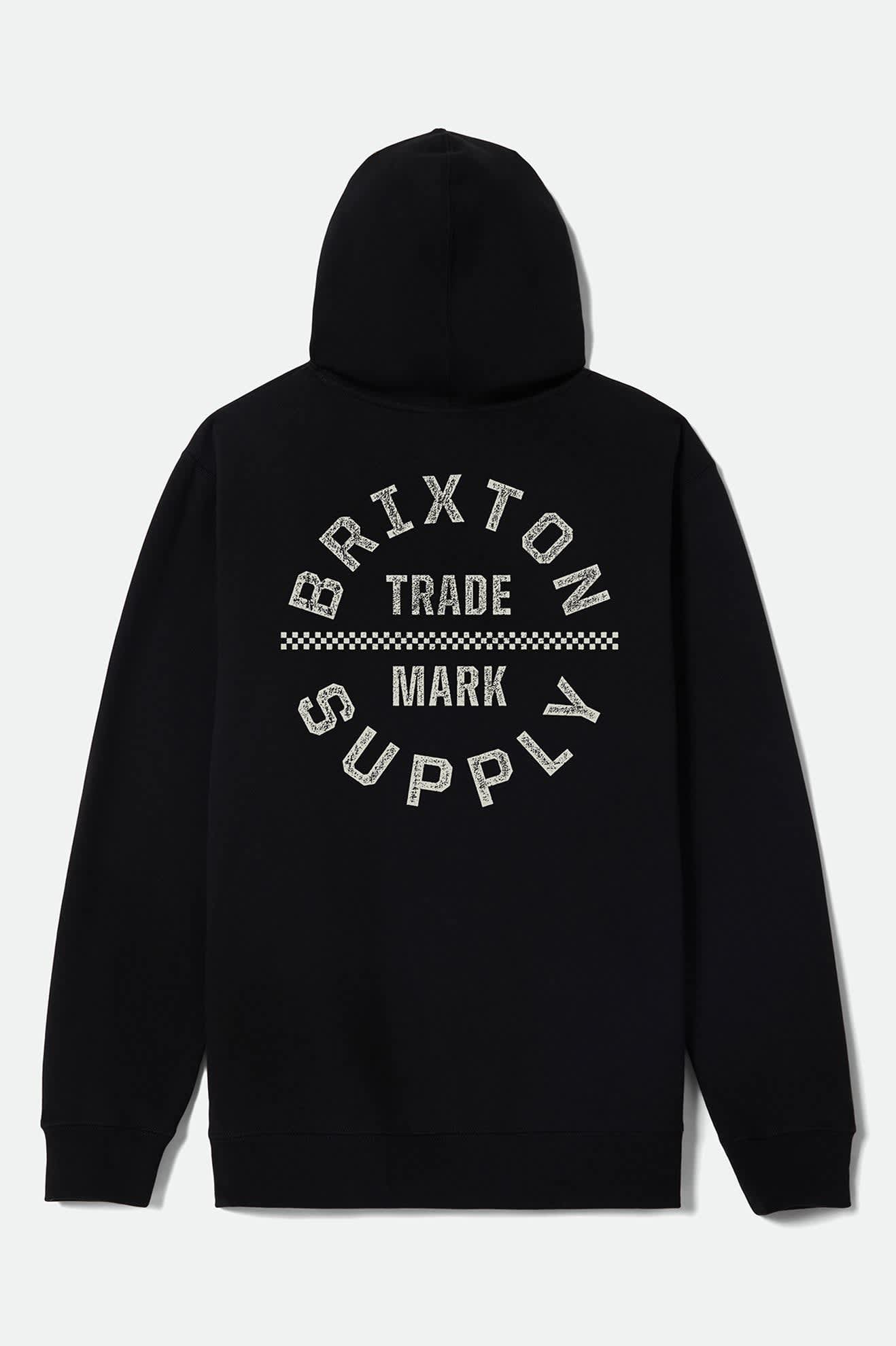 OATH V HOOD - Brixton16682-BLACK/OFF WHITE-M