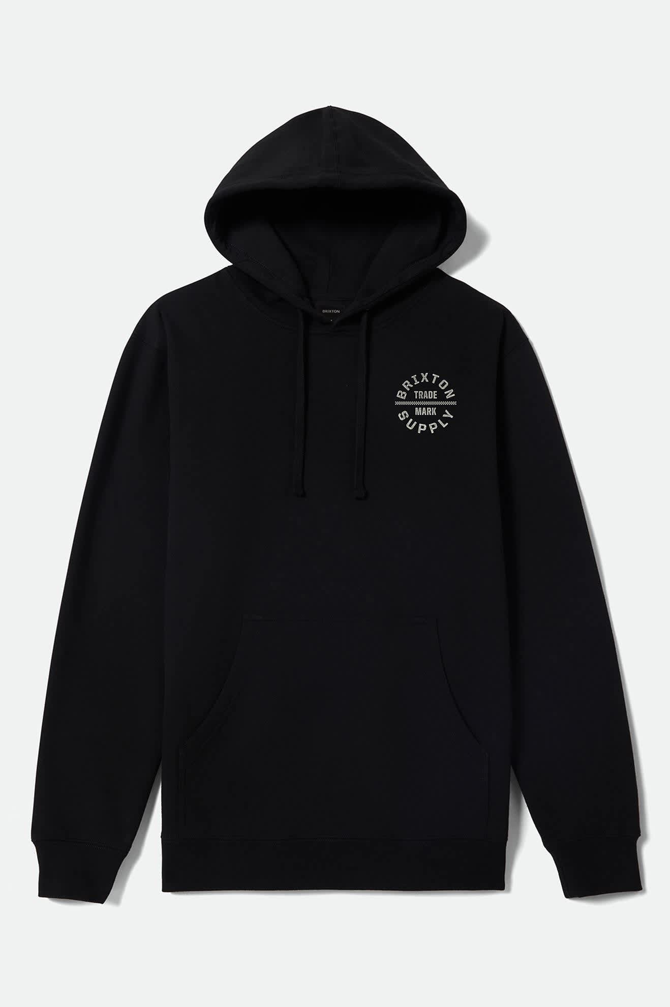 OATH V HOOD - Brixton16682-BLACK/OFF WHITE-M