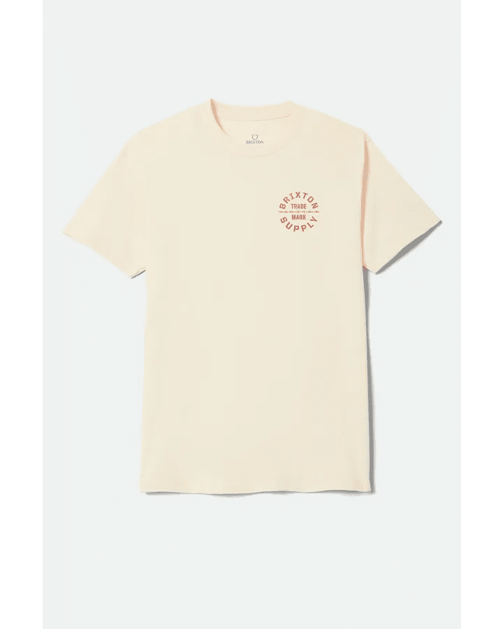 OATH V S/S STND TEE -Brixton17572-CREAM/BRICK RED-S