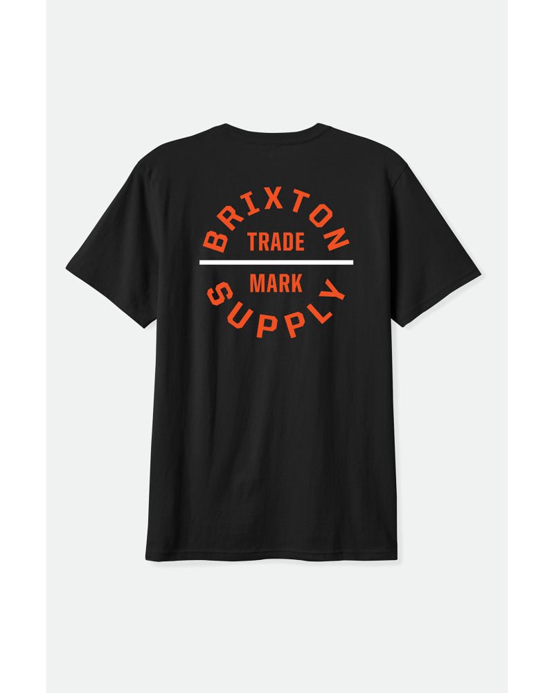 OATH V S/S STT - Brixton16410 - BLACK/CLASSIC ORANGE/WHITE - S