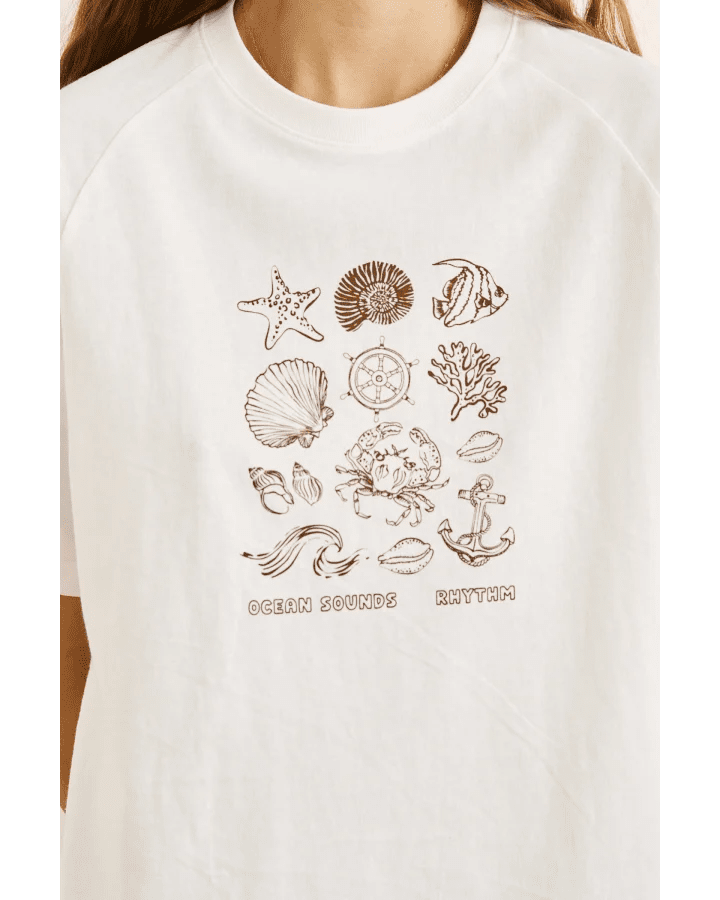 OCEAN SOUNDS RAGLAN T-SHIRT -Rhythm0726W-PT05-VINTAGE WHITE-6