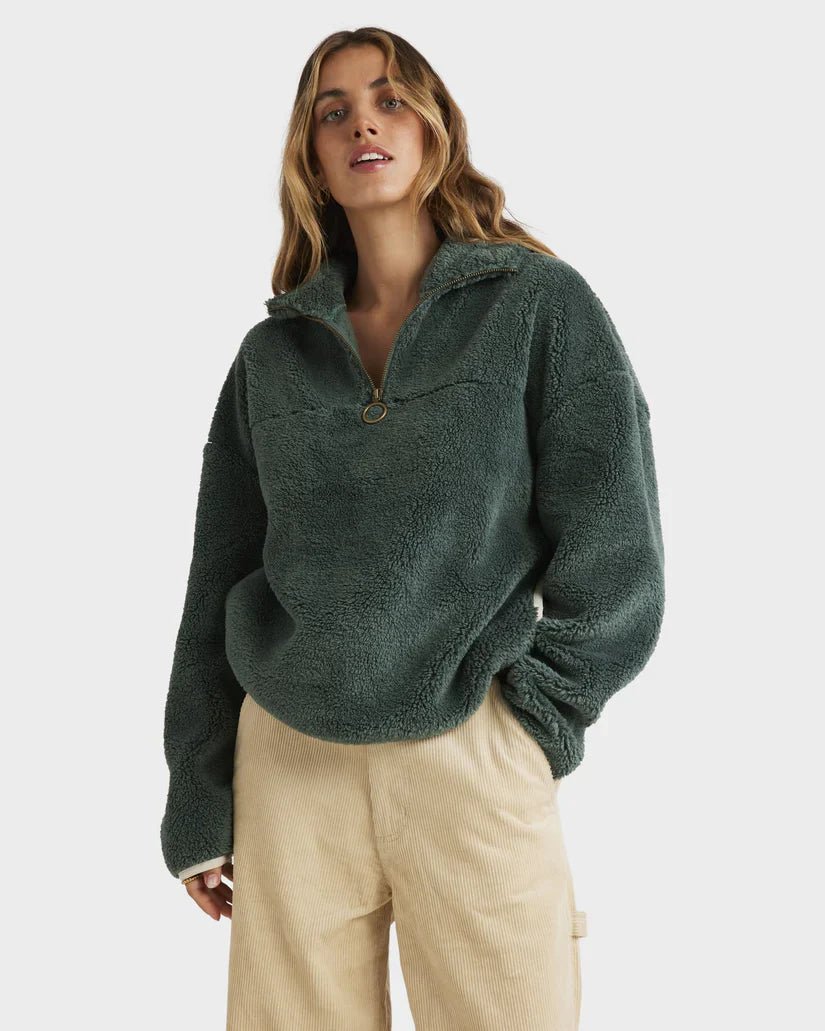 Old Days Half Zip Crew - BillabongUBJFT00267 - FRS - Forest - L