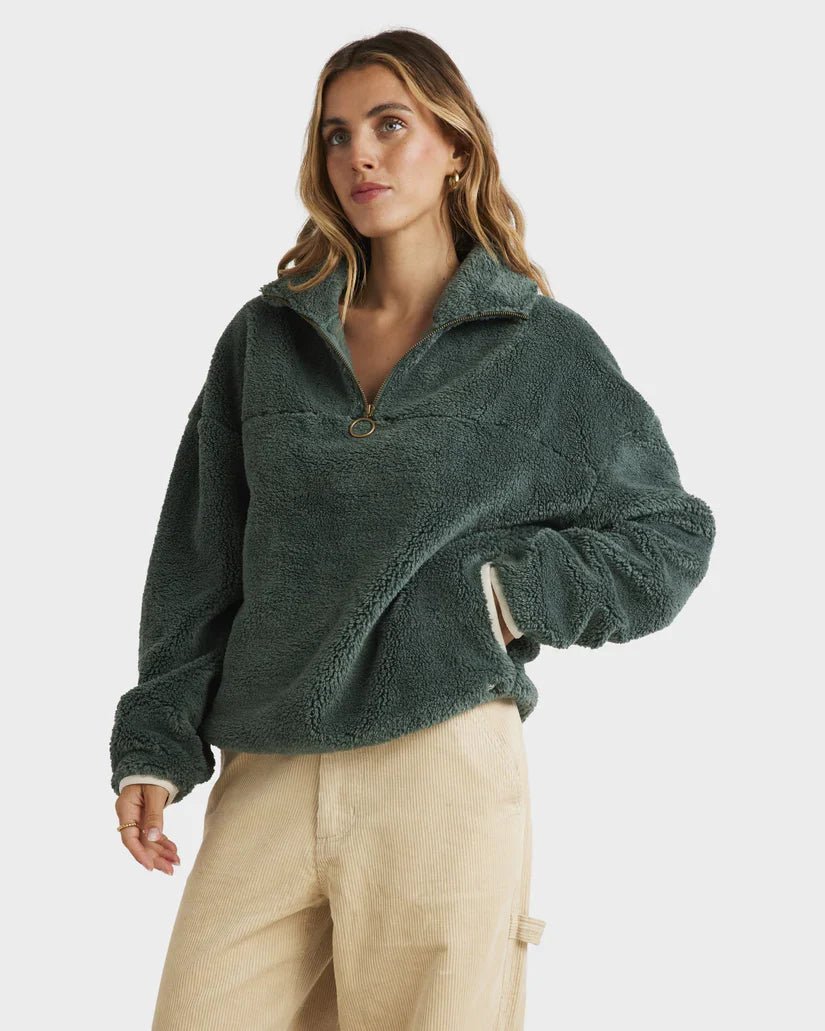 Old Days Half Zip Crew - BillabongUBJFT00267 - FRS - Forest - L