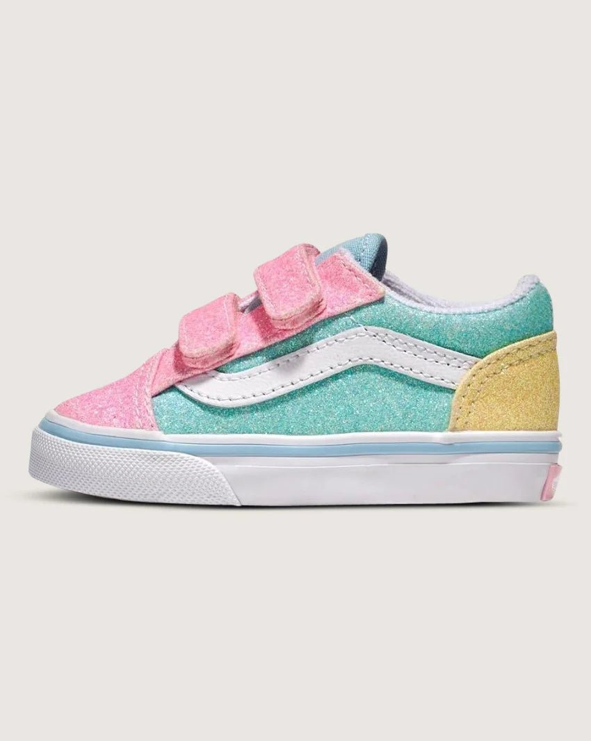 Old Skool V Toddler Pastel Glitter Multi Coloured - VansVN000CS6ZQP-MUL-Multi Coloured-5
