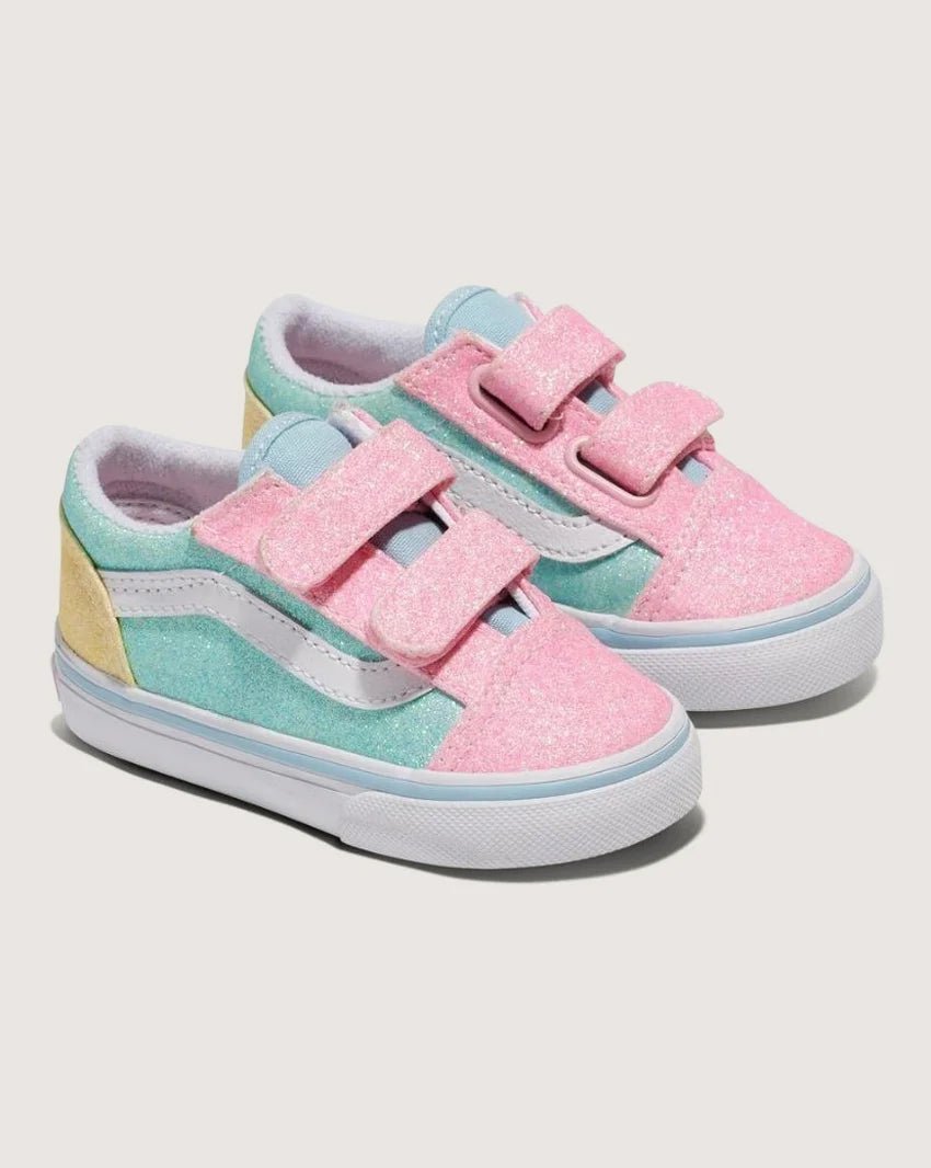 Old Skool V Toddler Pastel Glitter Multi Coloured - VansVN000CS6ZQP-MUL-Multi Coloured-5