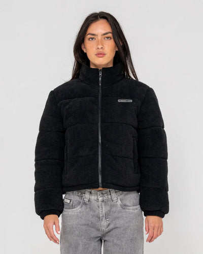 ON AND ON POLAR FLEECE PUFFER JACKET - RustyJKL0508-BLACK-06