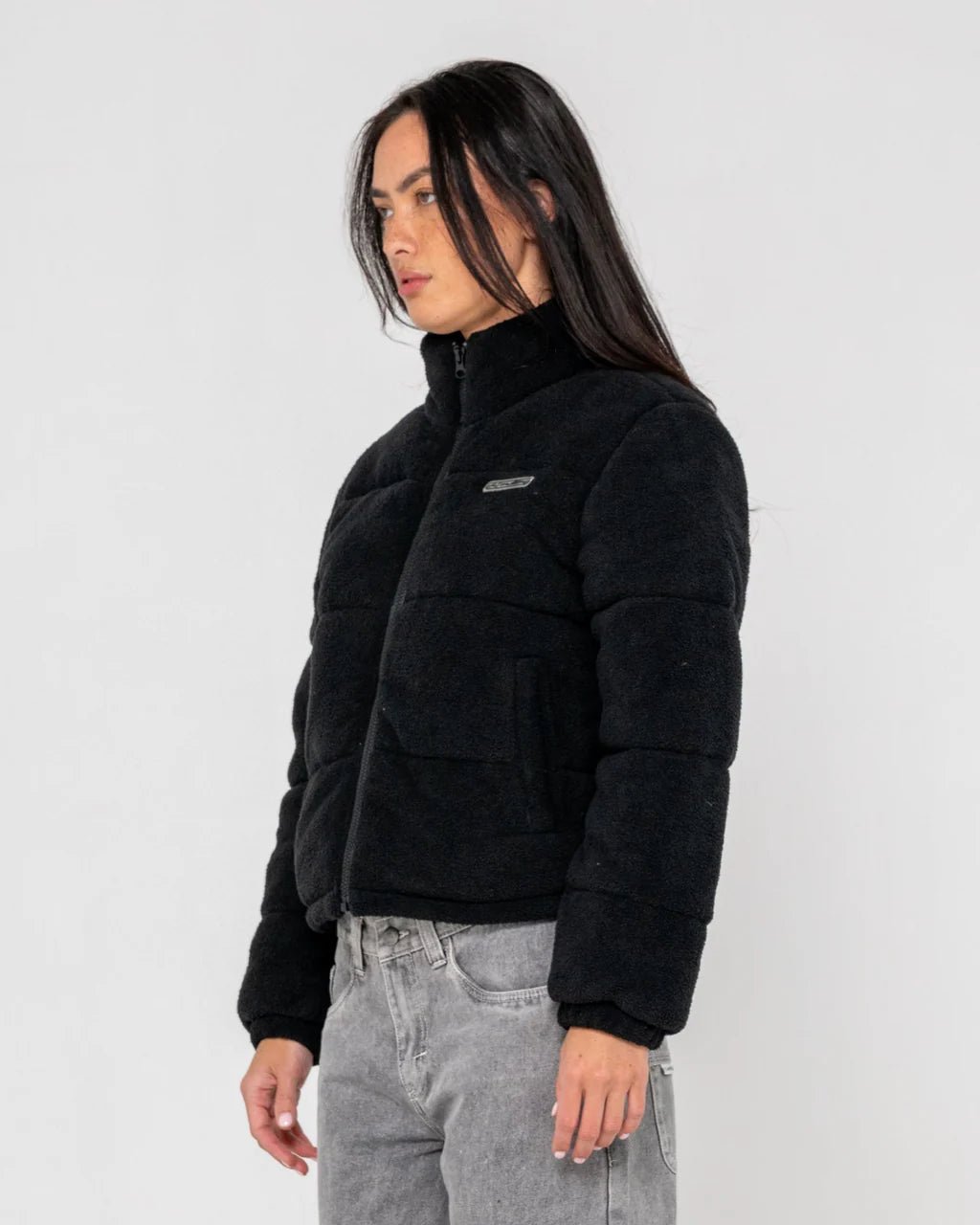 ON AND ON POLAR FLEECE PUFFER JACKET - RustyJKL0508-BLACK-06