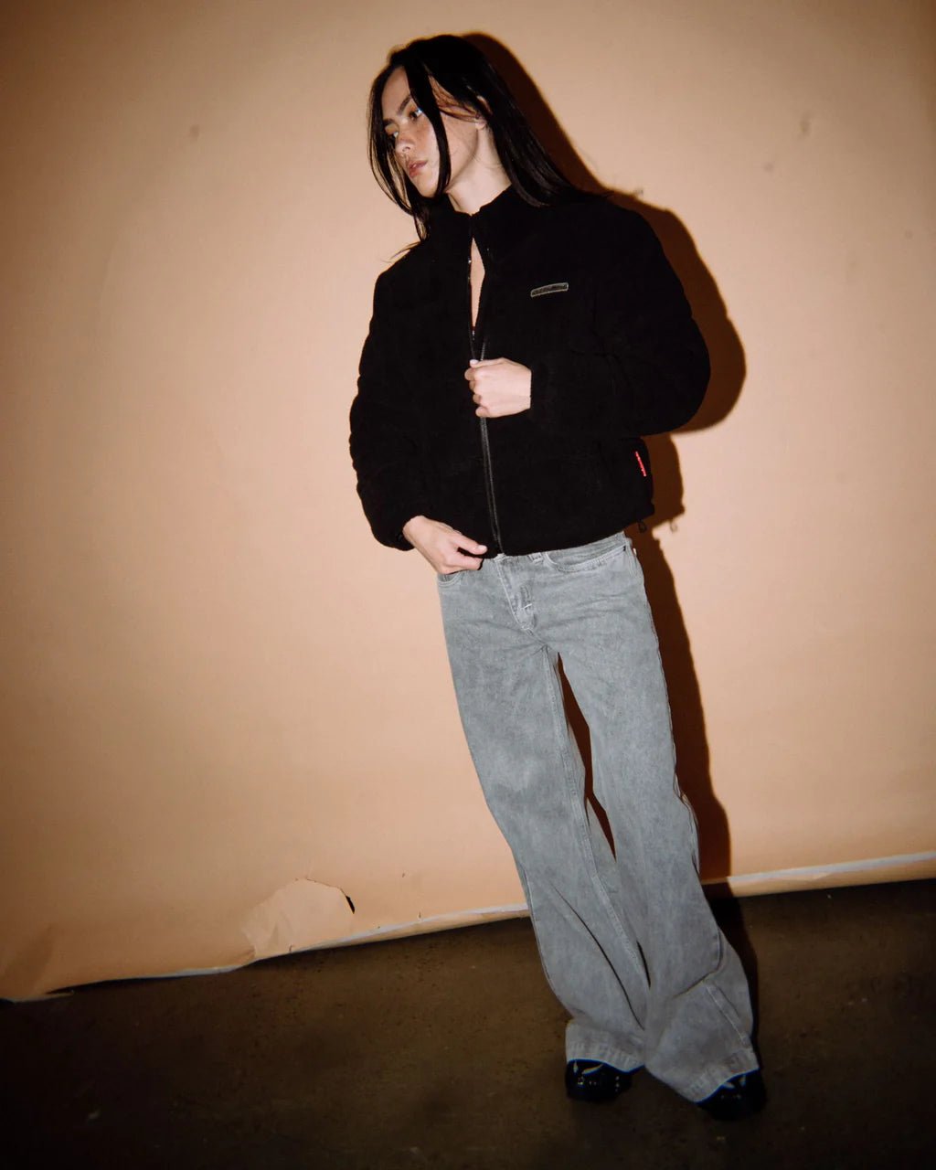 ON AND ON POLAR FLEECE PUFFER JACKET - RustyJKL0508-BLACK-06