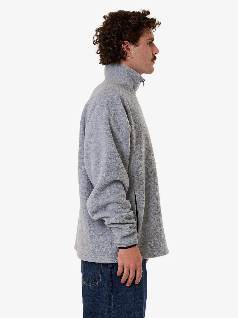 On The Range Quater Zip Polar Fleece - ThrillsTA25 - 241A - White Marle - L