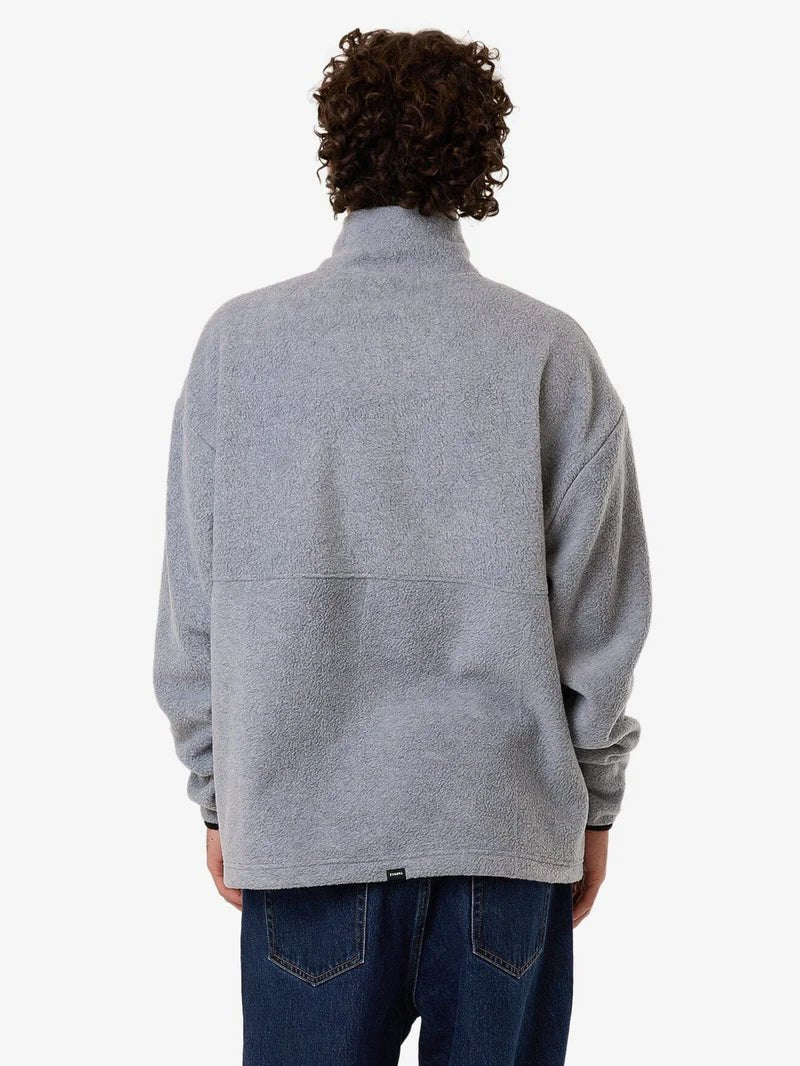 On The Range Quater Zip Polar Fleece - ThrillsTA25 - 241A - White Marle - L