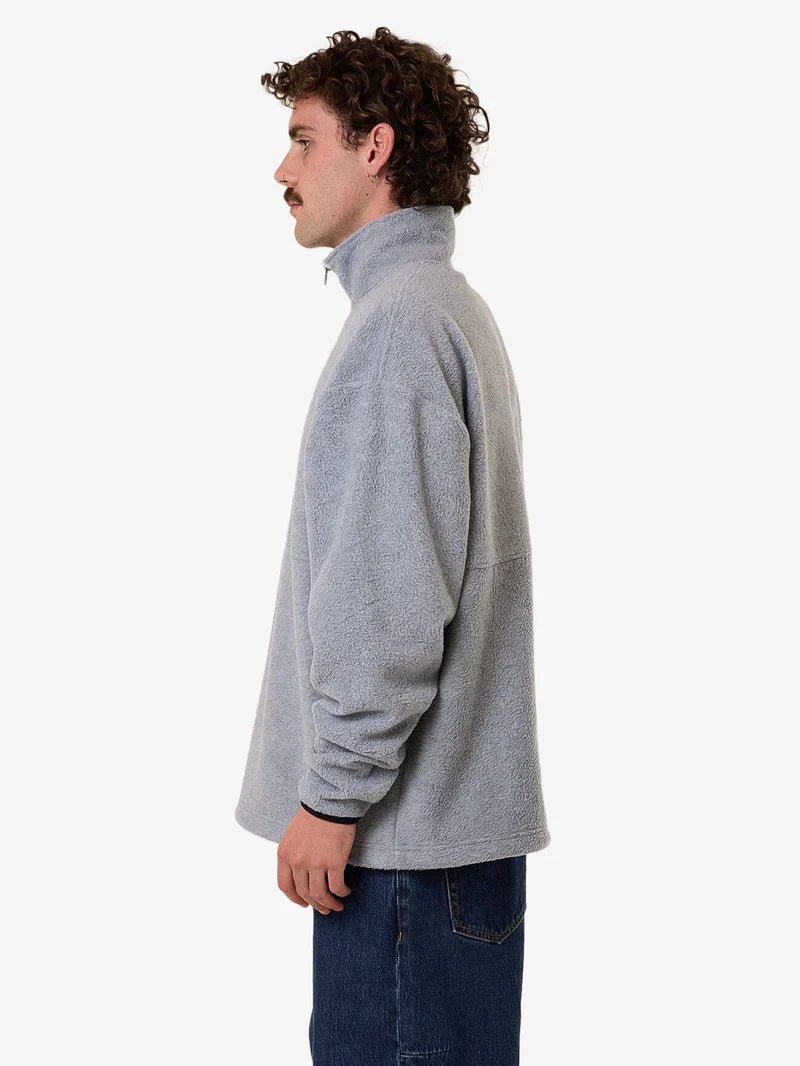 On The Range Quater Zip Polar Fleece - ThrillsTA25 - 241A - White Marle - L