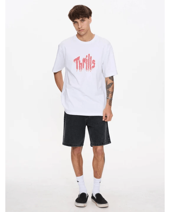 Once Bitten Twice Shy - Oversized Fit Tee - Thrills210000180704