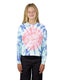 Opus Dot Front Tie Dye, Spliced Crew Neck Sweater - Santa Cruzsg124 - cr03 - bw - Multi Tie Dye - 10