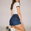 Original Short Alina Blue - Three By One14842 - 219 - Dark Blue - 24