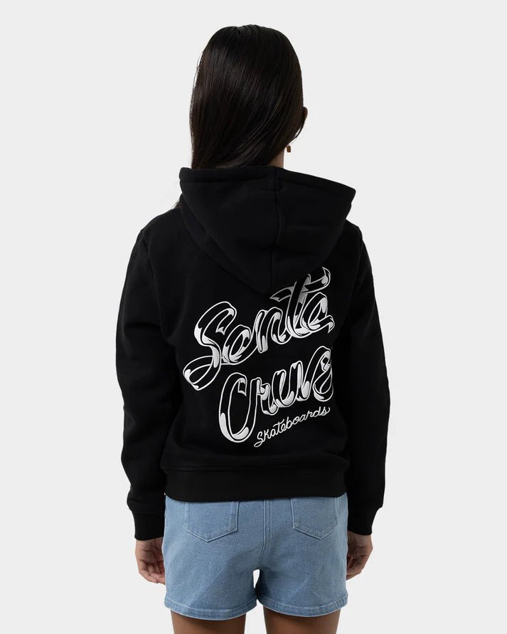 OS RIBBON SCRIPT CHEST HOODIE -Santa CruzSG126-HO04-BLACK-8