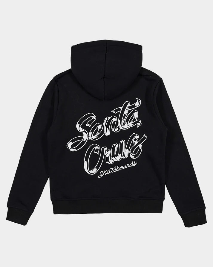 OS RIBBON SCRIPT CHEST HOODIE -Santa CruzSG126-HO04-BLACK-8