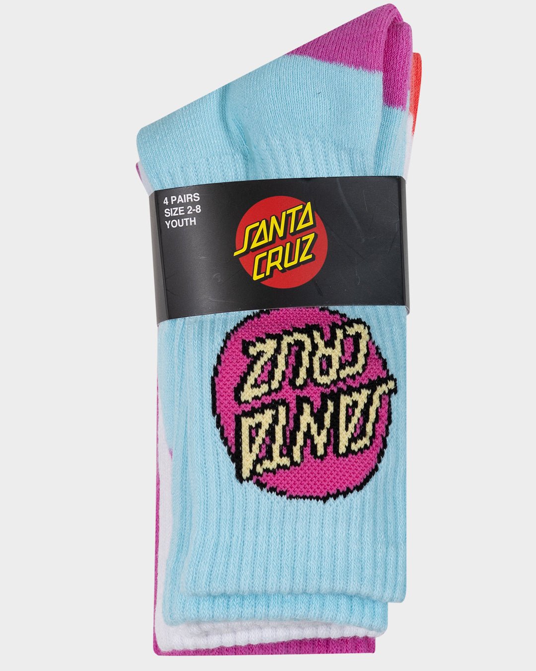 OTHER DOT CREW SOCK 4 PACK - Santa CruzSG225 - SO03 - AQUA - PINK - WHITE