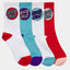 Other Dot Crew Sock 4pk - Santa CruzSG125 - SO03 - Rose - WHT - Turquoise - OSFM