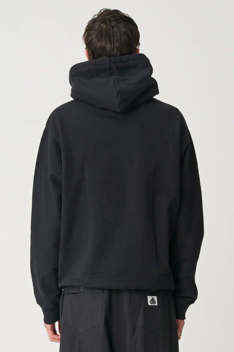 Oval Script Hood - XlargeXL025W2201 - Black - L