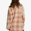 Over And Above - RoxyURJPF03008 - TJB8 - Paradiso Plaid Cafe Creme - L