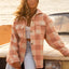 Over And Above - RoxyURJPF03008 - TJB8 - Paradiso Plaid Cafe Creme - L