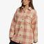Over And Above - RoxyURJPF03008 - TJB8 - Paradiso Plaid Cafe Creme - L