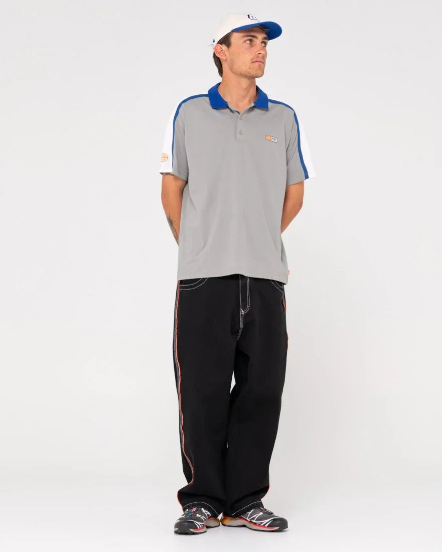 Oxecutioner Short Sleeve Polo - RustyPLM0327 - OYG - Oyster Grey - L