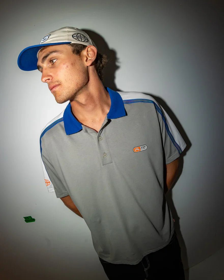 Oxecutioner Short Sleeve Polo - RustyPLM0327 - OYG - Oyster Grey - L