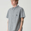 Oxford Classic S/S Shirt - S DoubleSD024S3400 - Pool Blue Check - L