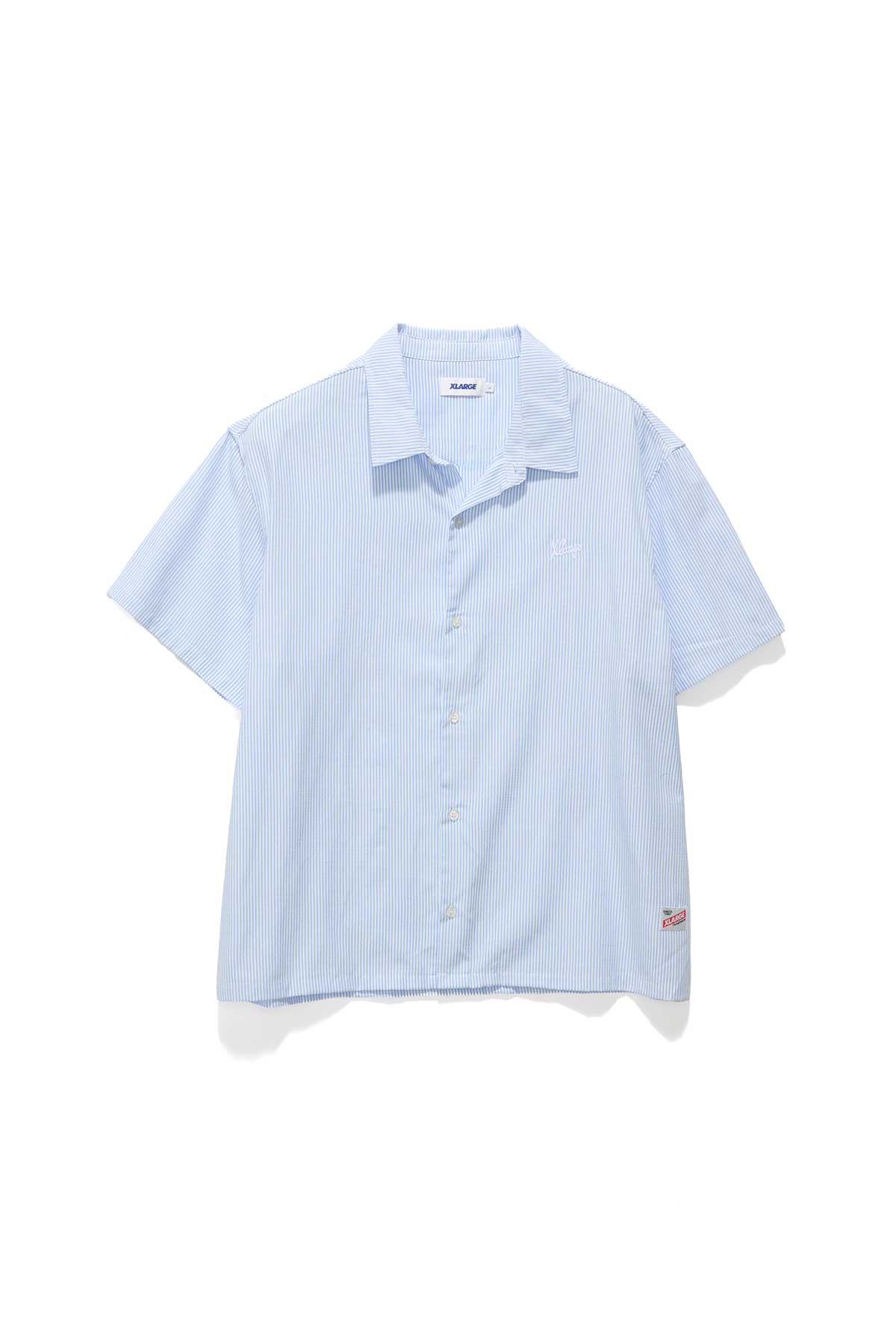 OXFORD SCRIPT SS SHIRT -XlargeXL025S1407-BLUE WHITE-XXS