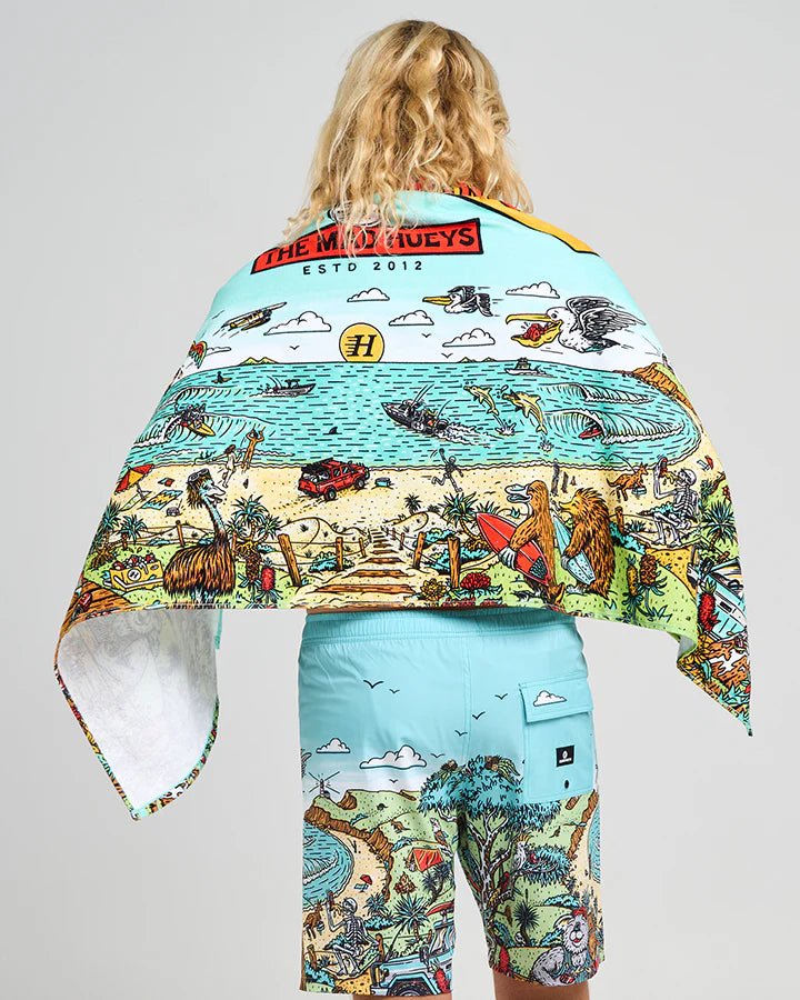 OZ STRAYA | BEACH TOWEL - Mad HueysH425M07010 - AQUA - ONE SIZE