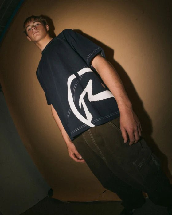 PABLO SHORT SLEEVE HEAVY TEE - RustyTTM3048-NAVY BLUE-S