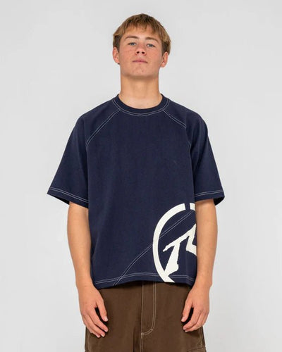 PABLO SHORT SLEEVE HEAVY TEE - RustyTTM3048-NAVY BLUE-S