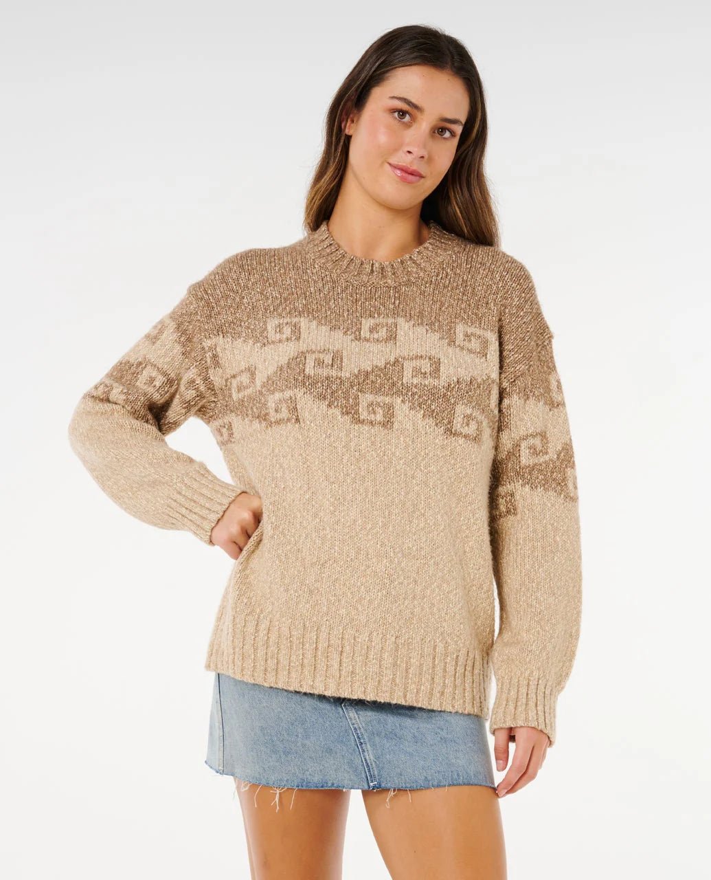 PACIFIC COAST SWEATER - Rip Curl03GWKN-BROWN-2XS