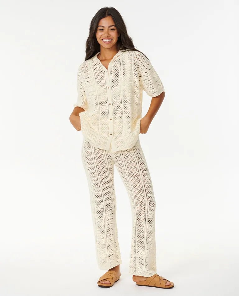 Pacific Dreams Crochet Shirt - Rip Curl037WSH - NATURAL - 2XS