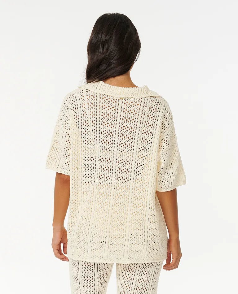 Pacific Dreams Crochet Shirt - Rip Curl037WSH - NATURAL - 2XS