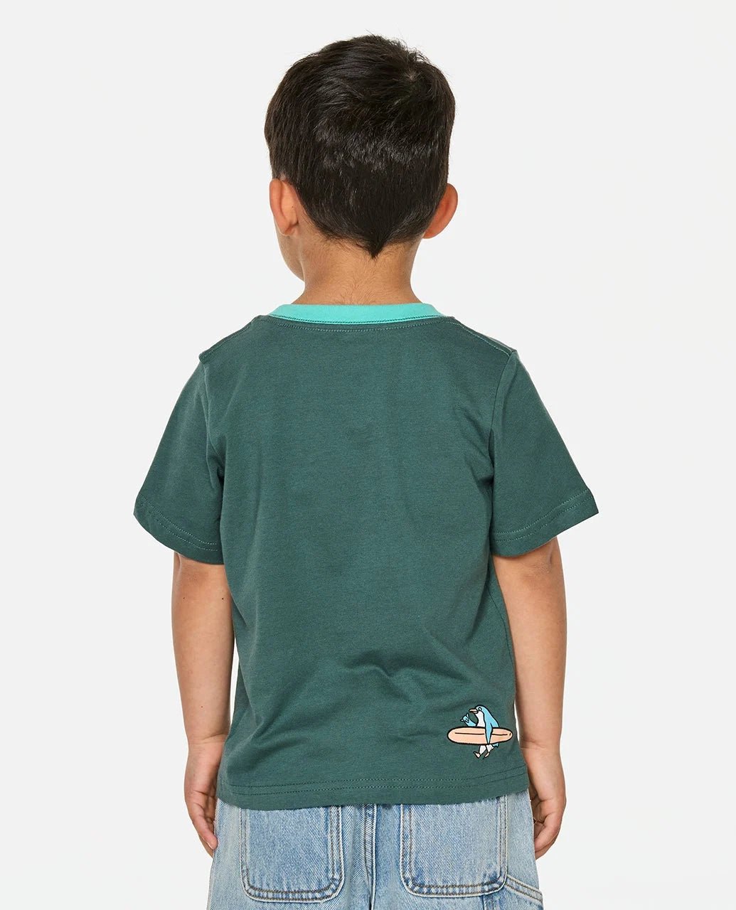 PADDLE OUT ART TEE-BOY -Rip Curl039TTE-MUTED GREEN-1to2