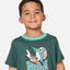 PADDLE OUT ART TEE-BOY -Rip Curl039TTE-MUTED GREEN-1to2
