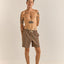 Paisley Stripe Beach Short - Rhythm1024M - JA06 - TOB - Tobacco - 30