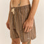 Paisley Stripe Beach Short - Rhythm1024M - JA06 - TOB - Tobacco - 30