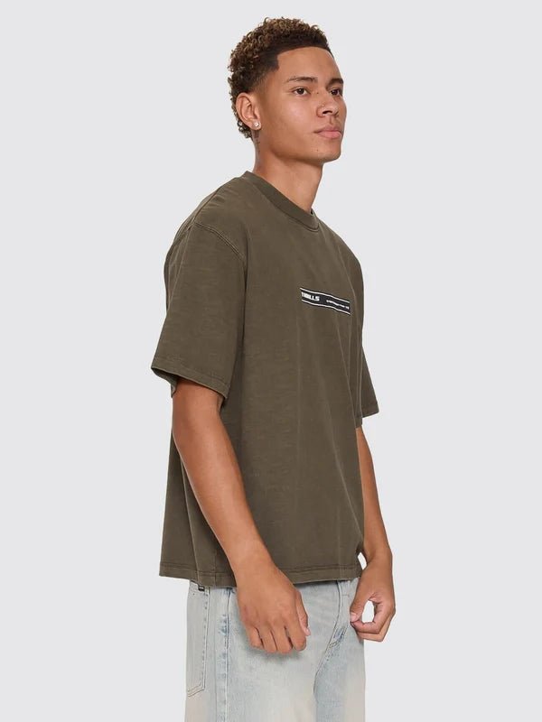 Paradise Built Oversize Box Crop Tee -ThrillsTH26-150F-Olive Night-S