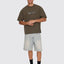 Paradise Built Oversize Box Crop Tee -ThrillsTH26-150F-Olive Night-S
