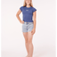 PARADISE CLUB RIB TEE - GIRL - Rip Curl05WGTE - Washed Navy - 8
