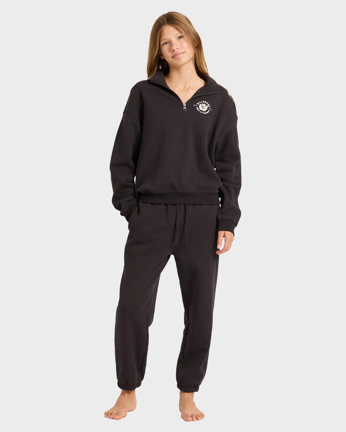 PARADISE HALF ZIP CREW - Billabong24R411600OFB-OFF BLACK-8